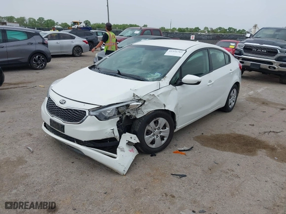 2016 Kia Forte LX with VIN KNAFK4A63G5576853, listed as a IAAI auction lot 41932765 with 77,655 mi miles. Bid and sale history available at carsss.com. Image 16.