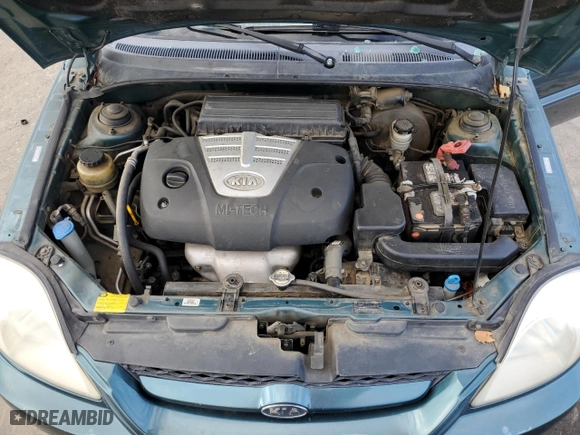 2004 Kia Rio with VIN KNADC125546294695, listed as a Copart auction lot 86914954 with 147,260 mi miles and Salvage Title. Bid and sale history available at carsss.com. Image 12.