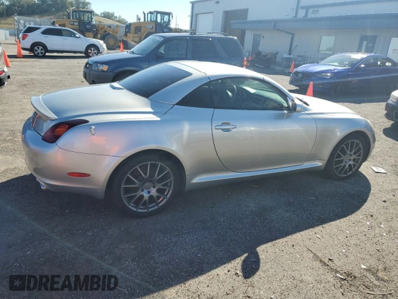 2002 Lexus SC 430 z VIN JTHFN48Y620002463, wystawiony jako Copart lot #72425814 z przebiegiem Nie podano mil oraz Nie do naprawy • Non repairable. Historia ofert i sprzedaży dostępna na DreamBid. Obrazek 3.