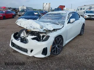 2024 BMW 2 Series 230i with VIN 3MW23CM07R8E47159, listed as a IAAI auction lot 41818605 with 16,605 mi miles and . Bid and sale history available at carsss.com. Image 2.