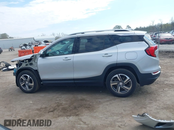 2019 GMC Terrain SLT with VIN 3GKALPEV8KL198121, listed as a IAAI auction lot 41877712 with 95,974 mi miles. Bid and sale history available at carsss.com. Image 14.