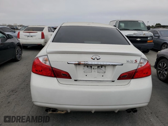 2008 Infiniti M with VIN JNKAY01E98M601353, listed as a Copart auction lot 68765094 with Not Provided miles and Salvage Title. Bid and sale history available at carsss.com. Image 6.