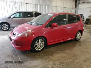 2007 Honda Fit Sport with VIN JHMGD38657S055103, listed as a Copart auction lot 51847245 with 208,354 mi miles and Non Repairable. Bid and sale history available at carsss.com. Image 1.