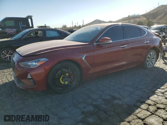 2019 Genesis G70 3.3T Advanced with VIN KMTG54LE2KU027924, listed as a Copart auction lot 42435405 with 47,200 mi miles and Salvage Title. Bid and sale history available at carsss.com. Image 1.