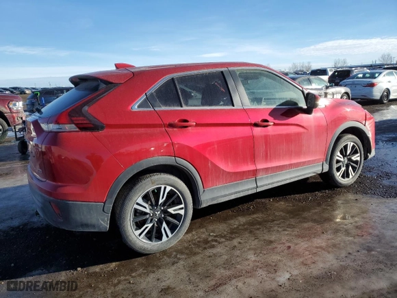 2023 Mitsubishi Eclipse Cross ES with VIN JA4ATUAA7PZ604123, listed as a Copart auction lot 89009635 with 26,529 mi miles and Salvage Title. Bid and sale history available at carsss.com. Image 3.