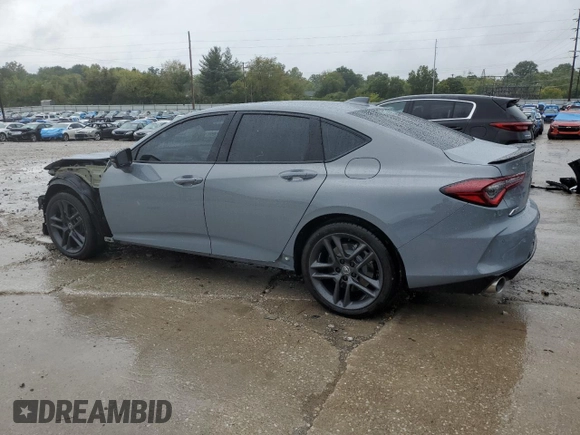 2024 Acura TLX w/A-Spec Package with VIN 19UUB6F5XRA001862, listed as a Copart auction lot 70484204 with 1,400 mi miles and Salvage Title. Bid and sale history available at carsss.com. Image 2.