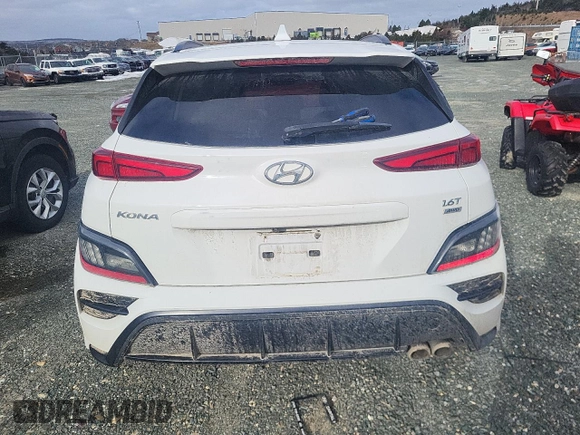 2022 Hyundai Kona Limited with VIN KM8K5CA36NU799153, listed as a Copart auction lot 43559115 with 51,544 mi miles and Clean Title. Bid and sale history available at DreamBid. Image 6.