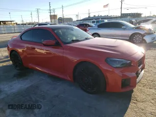 2024 BMW M2 with VIN 3MF13DM08R8D87457, listed as a Copart auction lot 37057014 with 4,516 mi miles and Salvage Title. Bid and sale history available at carsss.com. Image 4.