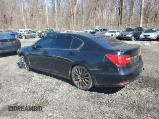 2014 Acura RLX Tech Pkg with VIN JH4KC1F51EC005835, listed as a Copart auction lot 49958305 with 202,854 mi miles and Salvage Title. Bid and sale history available at carsss.com. Image 2.