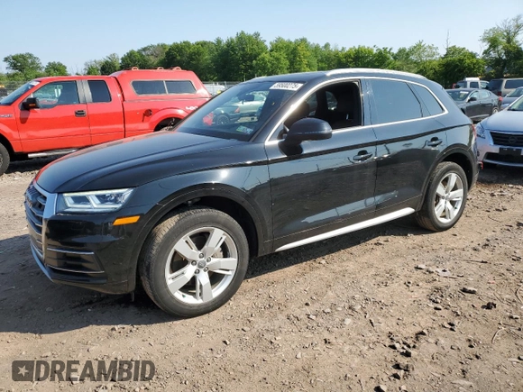 2018 Audi Q5 Premium Plus with VIN WA1BNAFY5J2241274, listed as a Copart auction lot 59500275 with 37,303 mi miles and Salvage title. Bid and sale history available at DreamBid. Image 1.