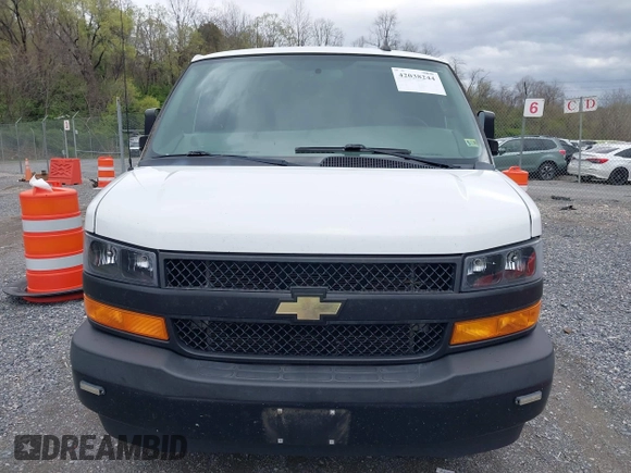 2019 Chevrolet Express Cargo Van with VIN 1GCZGHFG7K1209948, listed as a IAAI auction lot 42038244 with 249,167 mi miles. Bid and sale history available at carsss.com. Image 12.