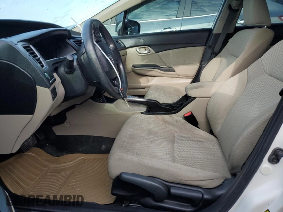 2015 Honda Civic Sedan LX with VIN 19XFB2F54FE214704, listed as a Copart auction lot 52505895 with 110,497 mi miles and Salvage Title. Bid and sale history available at carsss.com. Image 7.