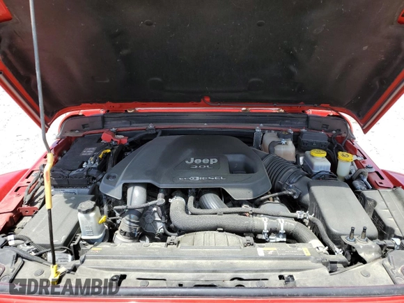 2021 Jeep Wrangler Unlimited Rubicon with VIN 1C4JJXFM3MW732694, listed as a Copart auction lot 54903565 with 70,532 mi miles and Salvage title. Bid and sale history available at DreamBid. Image 12.