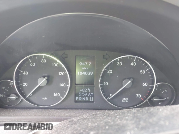 2007 Mercedes-Benz C 230 Sport with VIN WDBRF52H27E027699, listed as a IAAI auction lot 42502206 with 184,039 mi miles and . Bid and sale history available at DreamBid. Image 7.