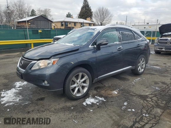 2010 Lexus RX 350 with VIN 2T2BK1BA4AC044469, listed as a Copart auction lot 51912985 with 168,341 mi miles and Salvage Title. Bid and sale history available at carsss.com. Image 1.