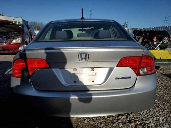 2008 Honda Civic Hybrid with VIN JHMFA36208S018305, listed as a Copart auction lot 51940455 with 189,849 mi miles and Clean Title. Bid and sale history available at carsss.com. Image 6.