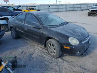 2005 Dodge Neon SXT with VIN 1B3ES56C25D237265, listed as a Copart auction lot 44866665 with 201,991 mi miles and Salvage Title. Bid and sale history available at carsss.com. Image 4.