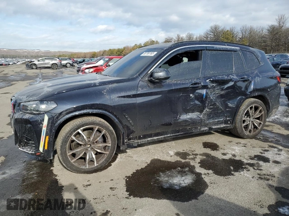 2023 BMW X3 xDrive30i with VIN 5UX53DP00P9N94085, listed as a Copart auction lot 88766165 with 15,906 mi miles and Salvage Title. Bid and sale history available at carsss.com. Image 1.