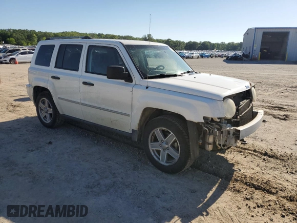2008 Jeep Patriot Limited with VIN 1J8FF48W78D537275, listed as a Copart auction lot 55130325 with 114,123 mi miles and Salvage title. Bid and sale history available at DreamBid. Image 4.