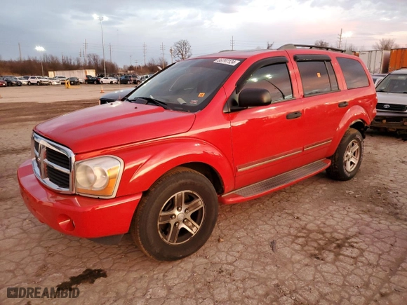 2004 Dodge Durango Limited with VIN 1D4HB58D94F147439, listed as a Copart auction lot 86797124 with 0 mi miles and Salvage Title. Bid and sale history available at carsss.com. Image 1.