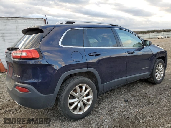 2016 Jeep Cherokee Limited with VIN 1C4PJMDB1GW240079, listed as a Copart auction lot 49233105 with 195,374 mi miles and Salvage Title. Bid and sale history available at carsss.com. Image 3.