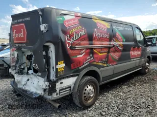 2023 Ford Transit with VIN 1FTBW1YG7PKB75200, listed as a Copart auction lot 60850425 with 59,145 mi miles and Salvage title. Bid and sale history available at DreamBid. Image 3.