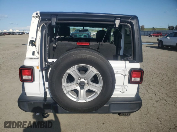 2020 Jeep Wrangler Sport S с VIN 1C4GJXAN1LW276039, выставлен на аукционе Copart как лот 51869825 с пробегом 37 876 миль миль и Списание • Salvage title. История ставок и продаж доступна на DreamBid. Изображение 6.