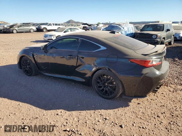 2016 Lexus RC F with VIN JTHHP5BC1G5005755, listed as a Copart auction lot 79686404 with 58,085 mi miles and Salvage Title. Bid and sale history available at carsss.com. Image 2.