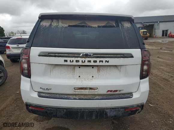 2022 Chevrolet Suburban RST with VIN 1GNSKEKD0NR227148, listed as a Copart auction lot 73282254 with 48,160 mi miles and Salvage Title. Bid and sale history available at carsss.com. Image 6.