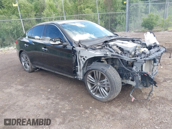 2014 Infiniti Q50 Premium with VIN JN1BV7AR0EM705304, listed as a IAAI auction lot 42619040 with 81,848 mi miles and . Bid and sale history available at DreamBid. Image 1.