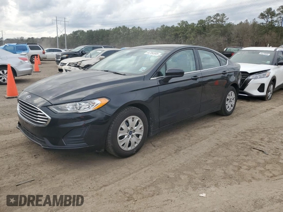 2019 Ford Fusion S with VIN 3FA6P0G7XKR280494, listed as a Copart auction lot 44784595 with 95,821 mi miles and Salvage Title. Bid and sale history available at DreamBid. Image 1.