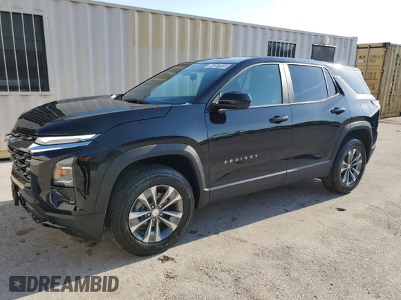 2025 Chevrolet Equinox FWD LT with VIN 3GNAXHEG8SL205194, listed as a Copart auction lot 54357695 with 9,396 mi miles and Clean Title. Bid and sale history available at DreamBid. Image 1.