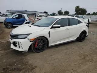 2021 Honda Civic Type R Touring with VIN SHHFK8G71MU203622, listed as a Copart auction lot 73161924 with 45,136 mi miles and Salvage Title. Bid and sale history available at carsss.com. Image 1.