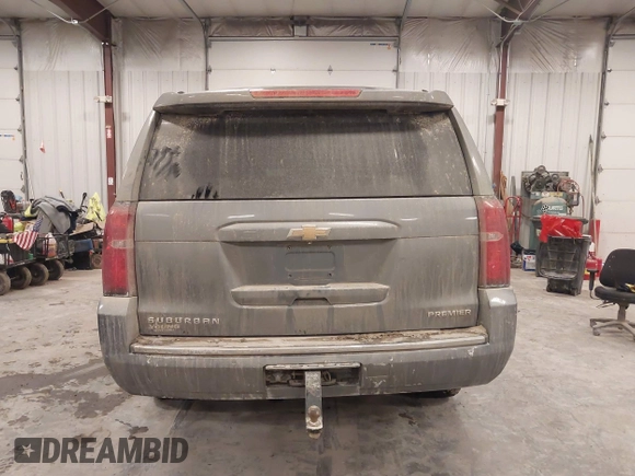 2019 Chevrolet Suburban Premier with VIN 1GNSKJKC1KR291629, listed as a IAAI auction lot 41565675 with 129,672 mi miles and . Bid and sale history available at DreamBid. Image 16.
