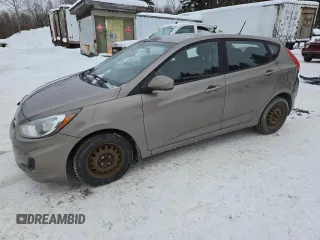 2012 Hyundai Accent GS with VIN KMHCT5AEXCU055348, listed as a Copart auction lot 43034205 with 0 mi miles and Salvage Title. Bid and sale history available at carsss.com. Image 1.
