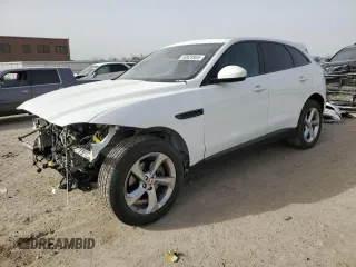 2019 Jaguar F-Pace 25t Premium with VIN SADCJ2FX5KA605238, listed as a Copart auction lot 48924955 with 76,241 mi miles and Salvage Title. Bid and sale history available at DreamBid. Image 1.