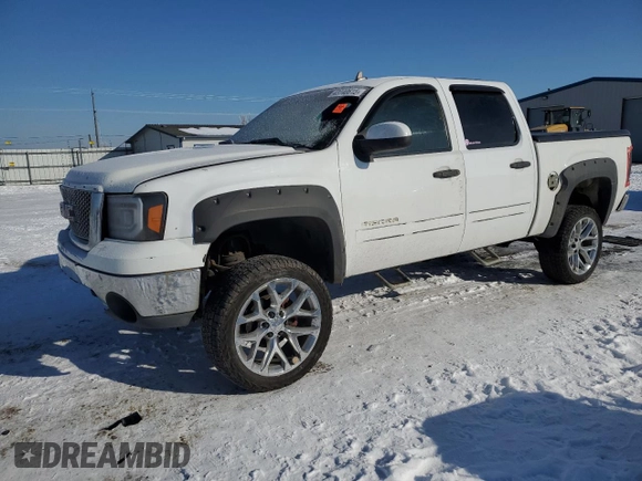 2013 GMC Sierra 1500 with VIN 3GTP1VE70DG331600, listed as a Copart auction lot 43740615 with 153,839 mi miles and Salvage Title. Bid and sale history available at DreamBid. Image 1.