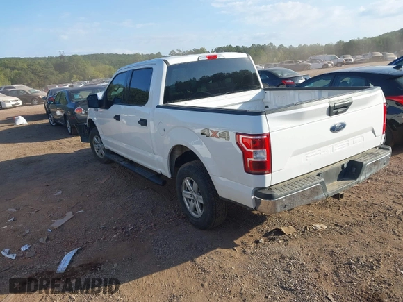 2018 Ford F-150 XL with VIN 1FTEW1E55JKF29898, listed as a IAAI auction lot 40593129 with 158,663 mi miles and . Bid and sale history available at carsss.com. Image 3.