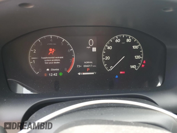 2024 Honda HR-V Sport с VIN 3CZRZ2H5XRM779761, выставлен на аукционе Copart как лот 58382785 с пробегом 6 017 миль миль и Списание • Salvage title. История ставок и продаж доступна на DreamBid. Изображение 9.