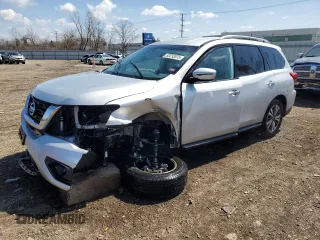 2018 Nissan Pathfinder SV with VIN 5N1DR2MM6JC639754, listed as a Copart auction lot 52233075 with 75,737 mi miles and Clean title. Bid and sale history available at DreamBid. Image 1.