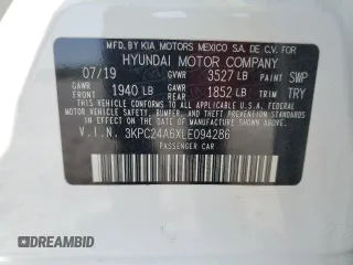 2020 Hyundai Accent SEL с VIN 3KPC24A6XLE094286, выставлен на аукционе Copart как лот 51441985 с пробегом 70 501 миль миль и Списание • Salvage title. История ставок и продаж доступна на DreamBid. Изображение 12.