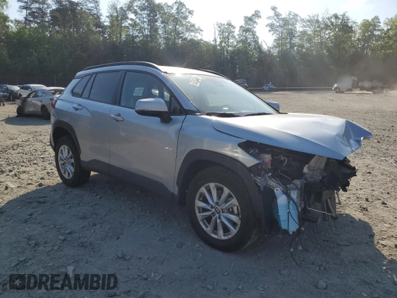 2022 Toyota Corolla Cross LE with VIN 7MUCAAAG4NV008835, listed as a Copart auction lot 55262205 with 13,332 mi miles and Salvage title. Bid and sale history available at DreamBid. Image 4.
