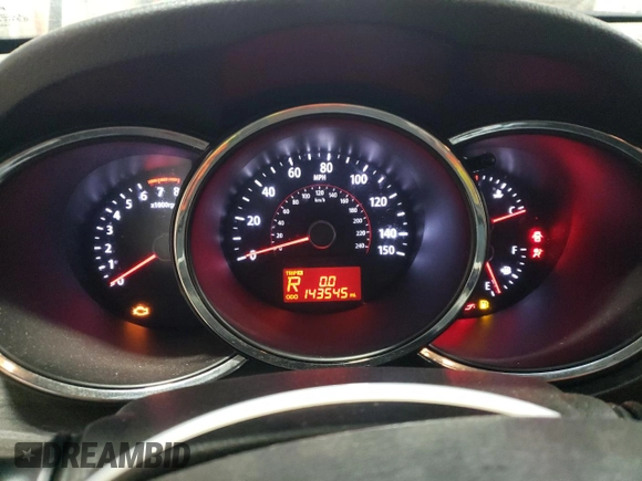 2013 Kia Sorento LX with VIN 5XYKTCA65DG331709, listed as a Copart auction lot 53188675 with 143,545 mi miles and Clean Title. Bid and sale history available at carsss.com. Image 9.
