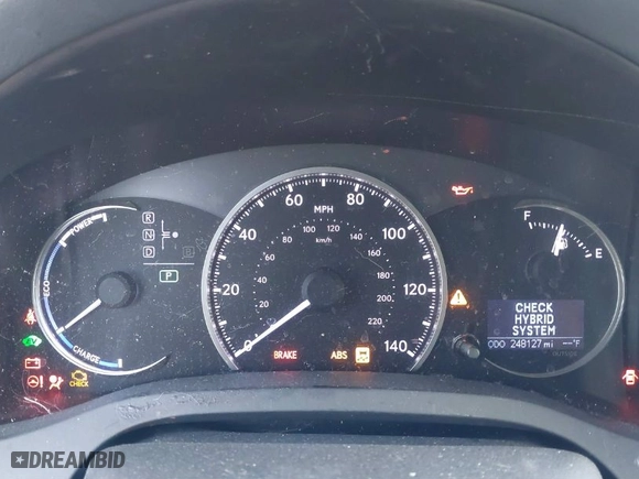 2015 Lexus CT 200h Hybrid with VIN JTHKD5BH2F2211953, listed as a IAAI auction lot 41637689 with 248,127 mi miles. Bid and sale history available at carsss.com. Image 7.
