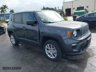 2023 Jeep Renegade Upland with VIN ZACNJDB1XPPP71745, listed as a IAAI auction lot 41201675 with 10,690 mi miles. Bid and sale history available at carsss.com. Image 1.