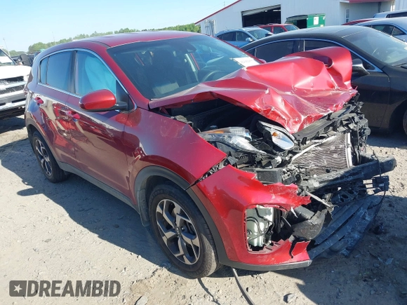 2020 Kia Sportage LX with VIN KNDPM3AC5L7733492, listed as a IAAI auction lot 42042055 with 109,345 mi miles and . Bid and sale history available at DreamBid. Image 1.