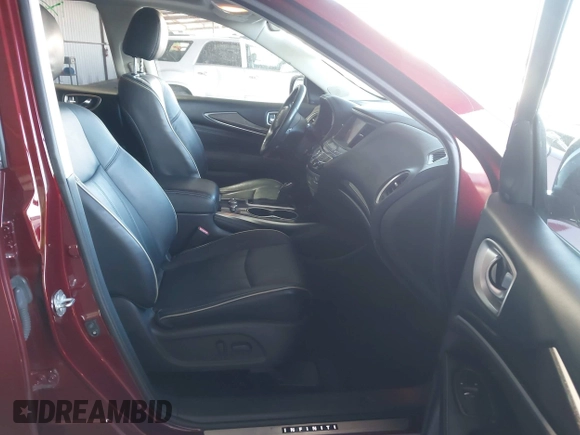 2019 Infiniti QX60 Luxe z VIN 5N1DL0MMXKC506230, wystawiony jako IAAI lot #41922656 z przebiegiem 63 621 mil mil oraz . Historia ofert i sprzedaży dostępna na DreamBid. Obrazek 5.