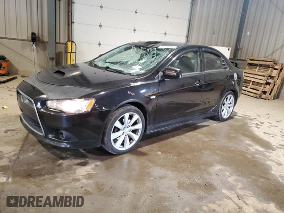 2014 Mitsubishi Lancer GT with VIN JA32U8FW1EU001082, listed as a Copart auction lot 49769595 with 169,995 mi miles and Salvage Title. Bid and sale history available at carsss.com. Image 1.
