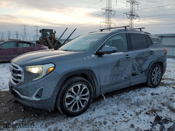 2020 GMC Terrain SLT with VIN 3GKALVEX1LL119198, listed as a Copart auction lot 41897455 with 62,049 mi miles and Salvage Title. Bid and sale history available at carsss.com. Image 1.