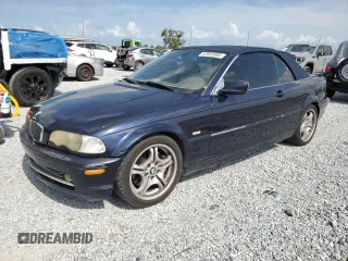 2001 BMW 3 Series 330Ci z VIN WBABS53461JU86949, wystawiony jako Copart lot #57022085 z przebiegiem 176 931 mil mil oraz Szkoda całkowita • Salvage title. Historia ofert i sprzedaży dostępna na DreamBid. Obrazek 1.